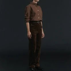 Femme Nothing Written Pantalons-- Pantalon velours - Marron