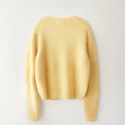 Femme Nothing Written Mailles-- Pull Alpaga - Jaune