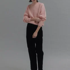 Femme Nothing Written Mailles-- Pull Alpaga - Rose