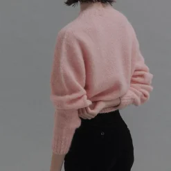 Femme Nothing Written Mailles-- Pull Alpaga - Rose