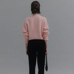 Femme Nothing Written Mailles-- Pull Alpaga - Rose