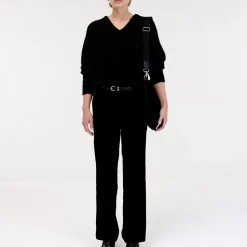 Femme Nothing Written Mailles-- Pull Alpaga - Noir