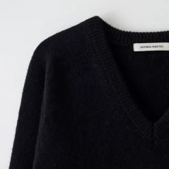 Femme Nothing Written Mailles-- Pull Alpaga - Noir