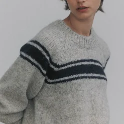 Femme Nothing Written Mailles-- Pull Ana - Gris