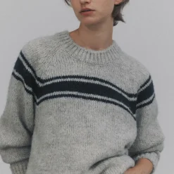 Femme Nothing Written Mailles-- Pull Ana - Gris