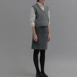 Femme Nothing Written Mailles-- Pull Auree - Gris