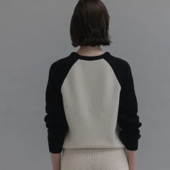 Femme Nothing Written Mailles-- Pull Sweat Laine - Bleu