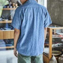 Homme ORSLOW Chemises-- Chemise Chambray Work -