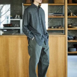 Homme ORSLOW Chemises-- Chemise en chambray - Charbon