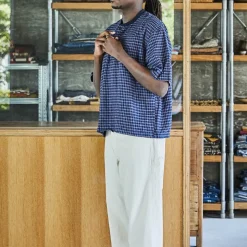 Homme ORSLOW Chemises-- Chemise Pullover - Marine