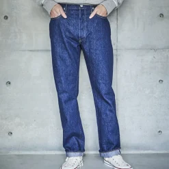 Homme OrSlow Jeans-- Jeans 105 Standard Selvedge - Bleu jean