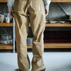 Homme ORSLOW Pantalons-- Pantalon Dad Fit Painter - Brown