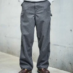 Homme ORSLOW Pantalons-- Pantalon Houndstooth Dad Painter - Marron