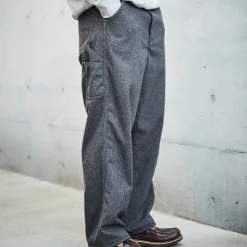 Homme ORSLOW Pantalons-- Pantalon Houndstooth Dad Painter - Marron