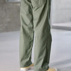 Homme OrSlow Pantalons-- Pantalon Us Army Pants Fatigue - Vert