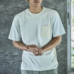 Homme OrSlow T-shirts-- T-shirt 4 Tone Pocket - Vert clair