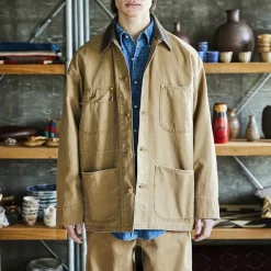 Homme ORSLOW Vestes-- Veste Décontracté Coverall - Marron