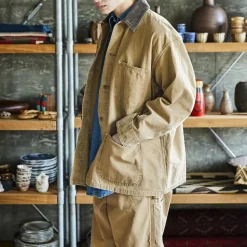 Homme ORSLOW Vestes-- Veste Décontracté Coverall - Marron