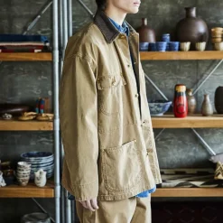 Homme ORSLOW Vestes-- Veste Décontracté Coverall - Marron