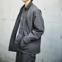 Homme ORSLOW Vestes-- Veste Houndstooth Coverall - Marron