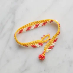 Femme OTTOMANIA Bracelets-- Bracelet crochet Stripes - Jaune