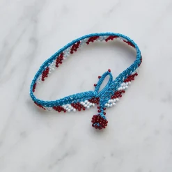 Femme OTTOMANIA Bracelets-- Bracelet crochet Stripes - Bleu