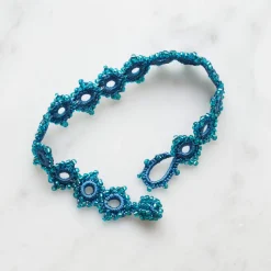 Femme #N/A Bracelets-Ottomania - Bracelet crochet Daisy - Turquoise
