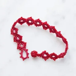 Femme OTTOMANIA Bracelets-- Bracelet crochet Daisy - Rouge