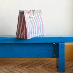 1414 PUEBCO Filets, Paniers & Valises-Panier carré - Bleu & Rose