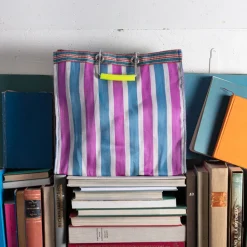 1414 PUEBCO Filets, Paniers & Valises-Panier carré - Bleu & Rose