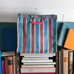 1414 PUEBCO Filets, Paniers & Valises-Panier carré - Rouge & Bleu