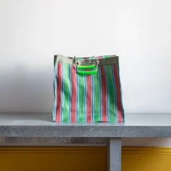 1414 PUEBCO Filets, Paniers & Valises-Panier carré - Vert & Rouge