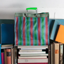 1414 PUEBCO Filets, Paniers & Valises-Panier carré - Vert & Rouge