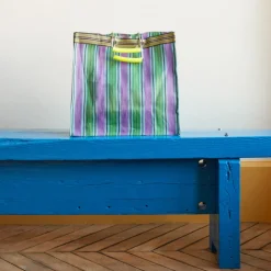 1414 PUEBCO Filets, Paniers & Valises-Panier carré - Vert & Violet