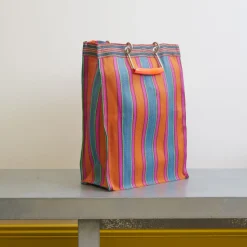 1414 PUEBCO Filets, Paniers & Valises-Panier Haut - Orange & Rose