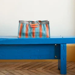 1414 PUEBCO Filets, Paniers & Valises-Panier rectangulaire - Orange & Bleu