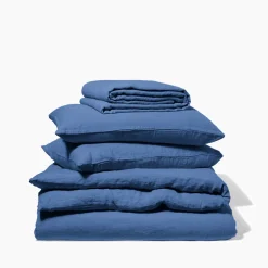 Merci Paris Parures De Lit-Parure Bleu Paros