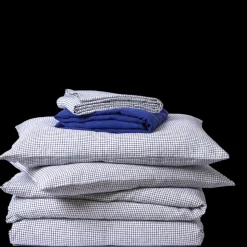 Merci Paris Édition Limitée|Parures De Lit-Parure Carreaux Bleu Shibori