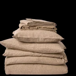 Merci Paris Édition Limitée|Parures De Lit-Parure Carreaux Brun Cha Iro