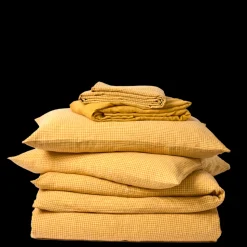 Merci Paris Édition Limitée|Parures De Lit-Parure Carreaux Jaune Asahi