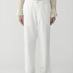 Femme Pas de Calais Pantalons-- Pantalon large - Blanc
