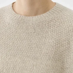 Femme Pas de Calais Mailles-- Pull Crewneck - Naturel