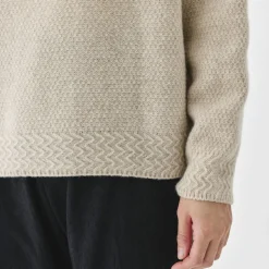 Femme Pas de Calais Mailles-- Pull Crewneck - Naturel