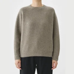 Femme Pas de Calais Mailles-- Pull Crewneck - Marron