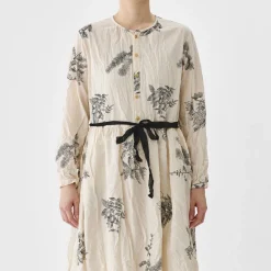 Femme Pas de Calais Robes-- Robe Imprimée - Beige