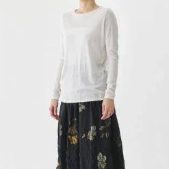 Femme Pas de Calais T-shirts-- T-Shirt Manches longues - Ivoire