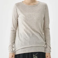 Femme Pas de Calais T-shirts-- T-Shirt Manches longues - Beige