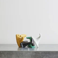 2135 MERIGOUS Sélection De Bain Merci-Patère porcelaine - Vert