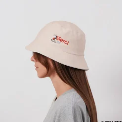 Femme M05 Peanuts X Merci|Chapeaux-Peanuts x Merci - Bob Merci 24' - Ecru