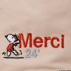 Femme M05 Peanuts X Merci|Chapeaux-Peanuts x Merci - Bob Merci 24' - Ecru
